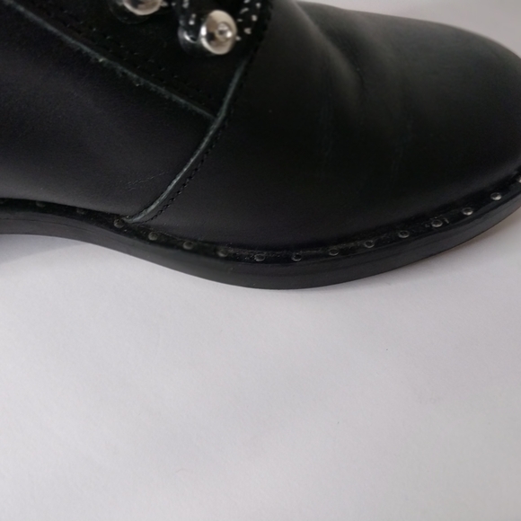 Zara Black Ankle Boots with Studded Details Size EU 38 - Picture 8 of 13